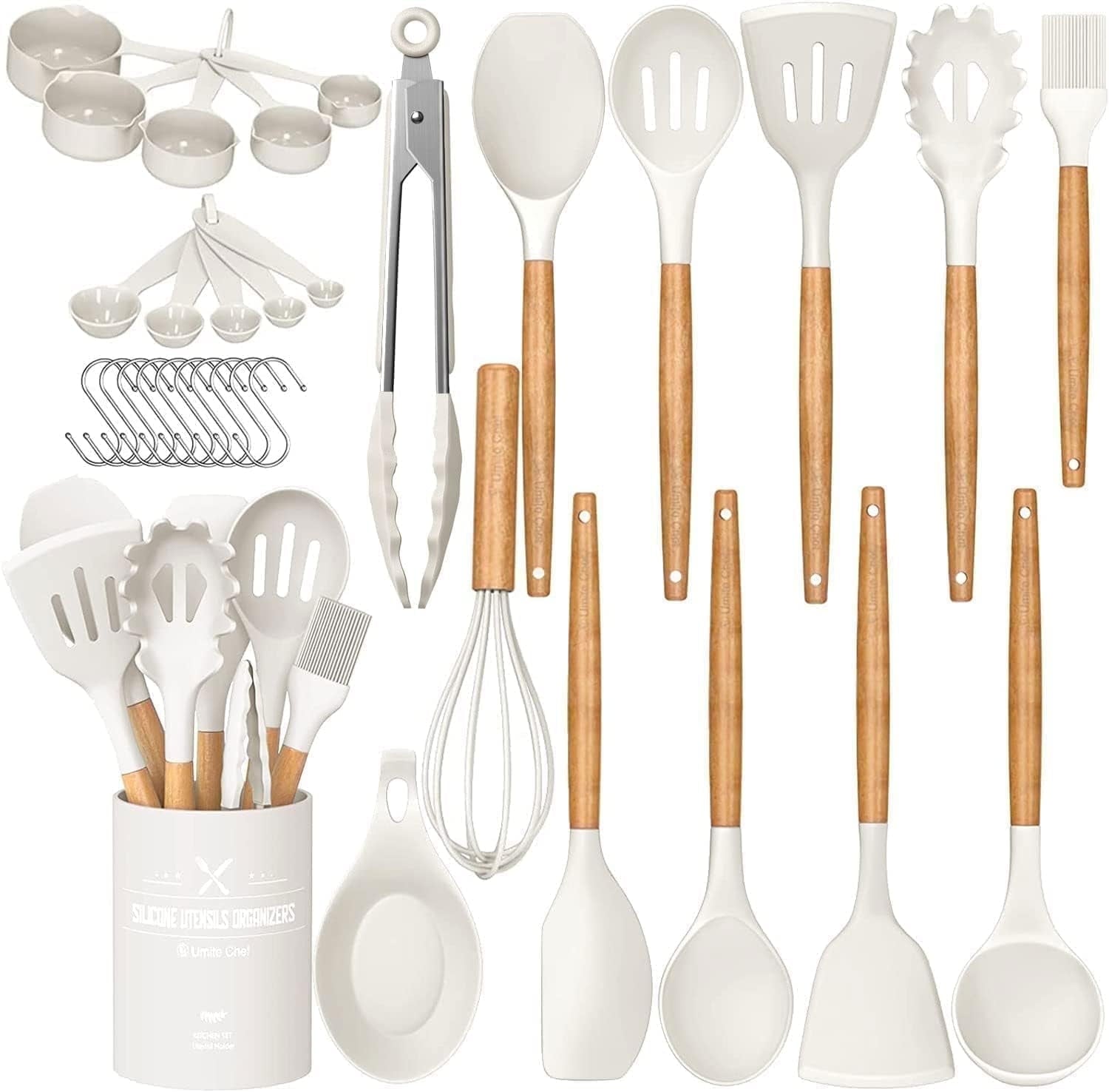 Kitchen-Cooking-Utensils-Set-33-pcs-Non-stick-Silicone-Cooking-Kitchen-Utensils-Spatula-Set-Holder-Wooden-Handle-Silicone-Kitchen-Gadgets-Utensil-Set_1b82c020-79b3-44fa-8bec-8ea532ec8_1ec29790-ef9b-43f7-9b1d-2b4aa90d2402 Kitchen Cooking Utensils Set, 33 pcs Non-stick Silicone Cooking Kitchen Utensils Spatula Set with Holder, Wooden Hand...